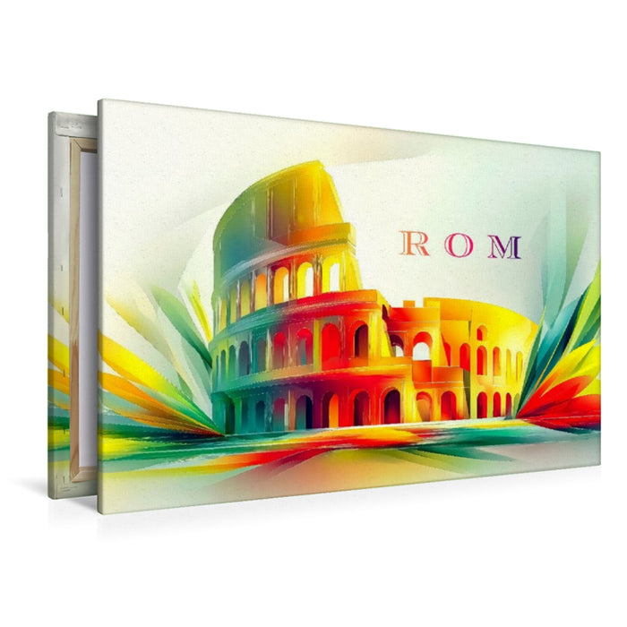 Premium Textil-Leinwand Rom
