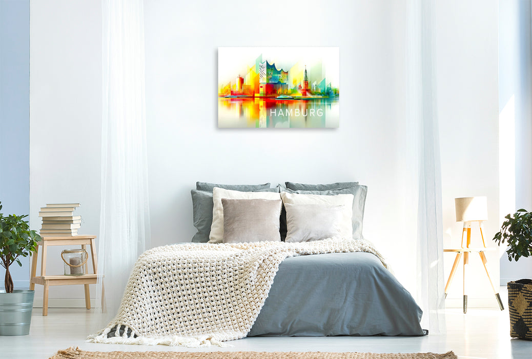 Premium Textil-Leinwand Hamburg