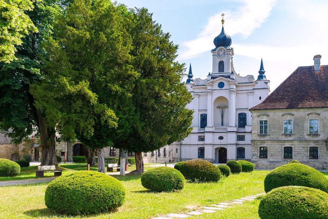 Premium Textil-Leinwand Zisterzienserkloster Raitenhaslach