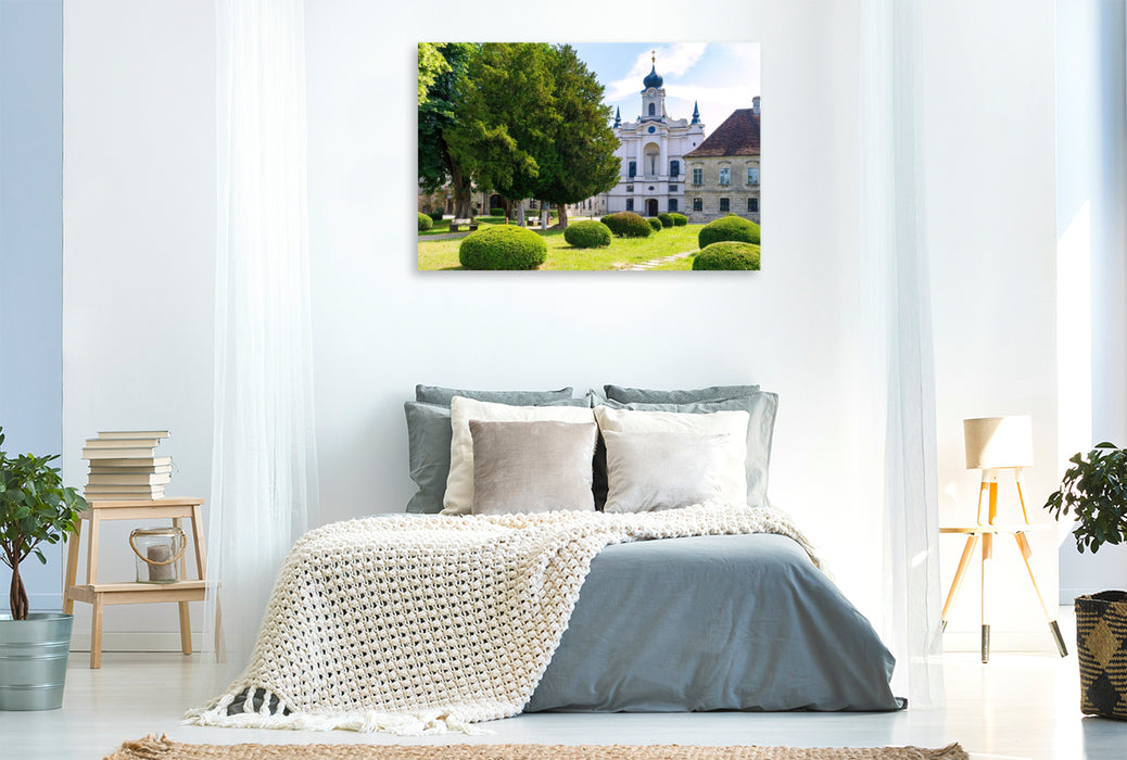Premium Textil-Leinwand Zisterzienserkloster Raitenhaslach