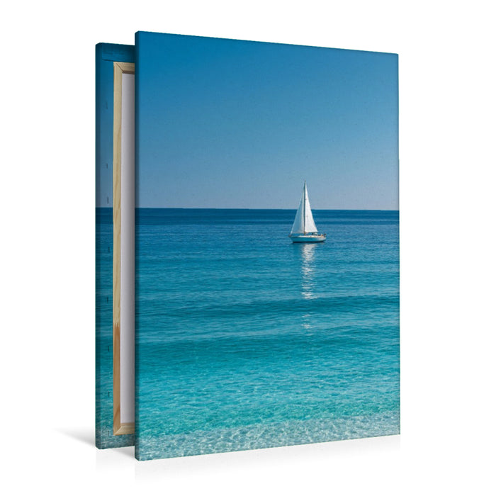 Premium Textil-Leinwand Tropea, Italien – Sommerstille über dem Tyrrhenischen Meer