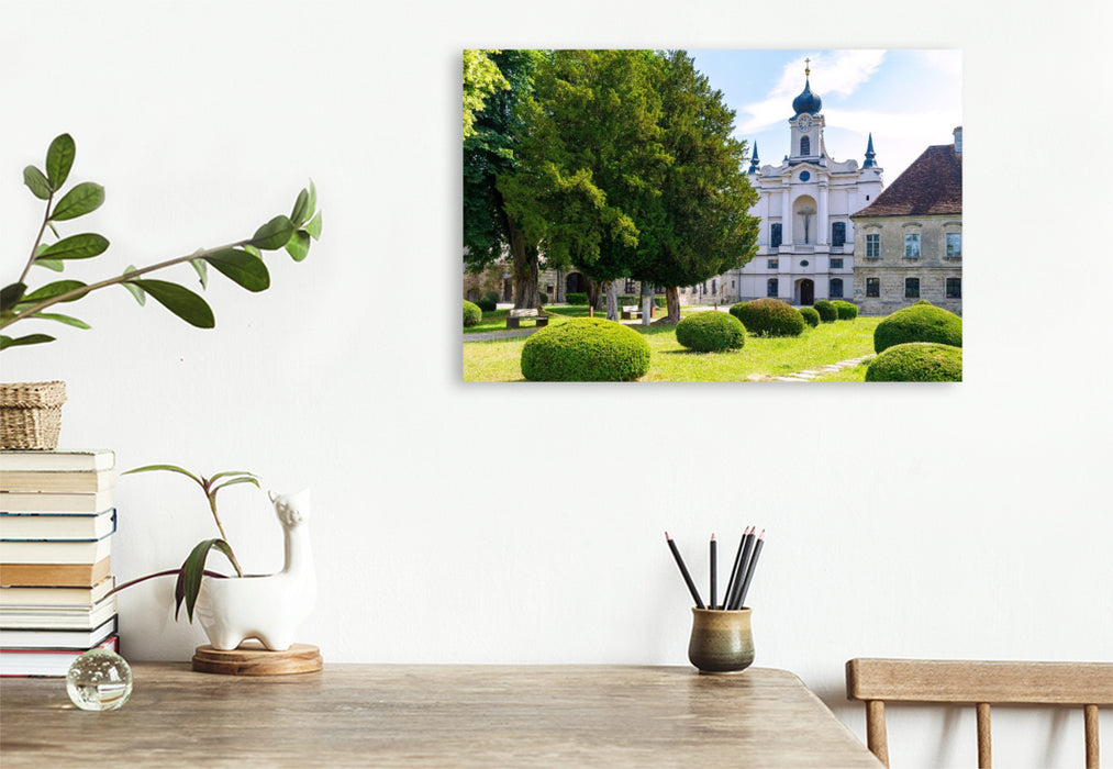 Premium Textil-Leinwand Zisterzienserkloster Raitenhaslach