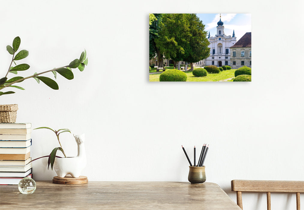 Premium Textil-Leinwand Zisterzienserkloster Raitenhaslach