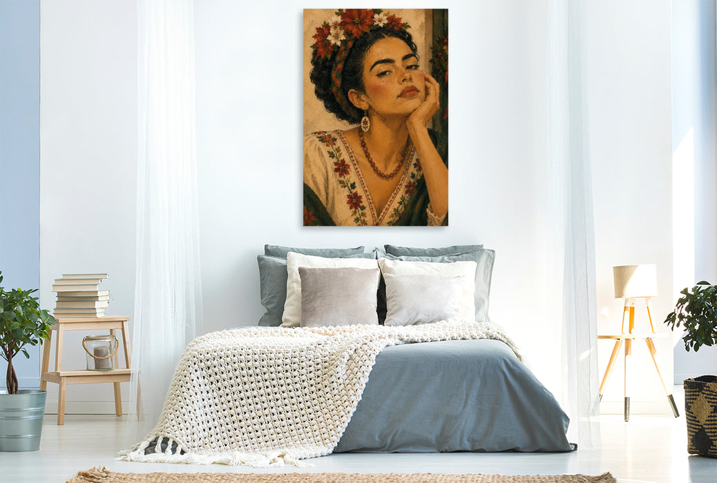 Premium Textil-Leinwand Golden Days Full of Life