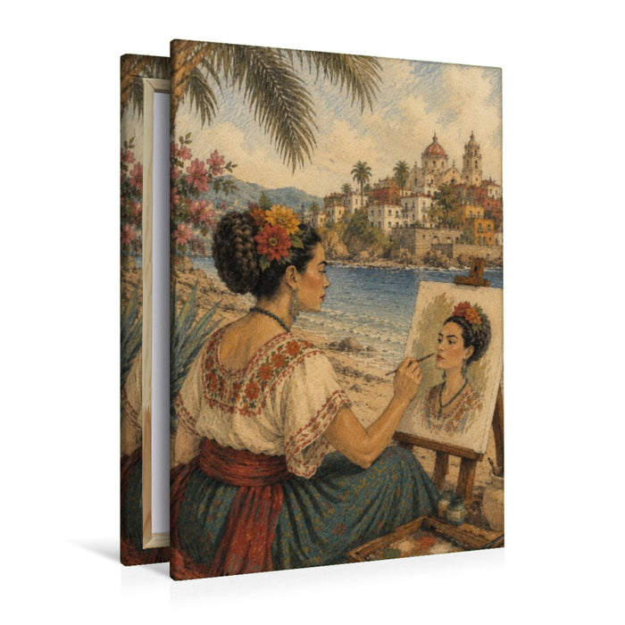 Premium Textil-Leinwand Painted Between Sea and Sky