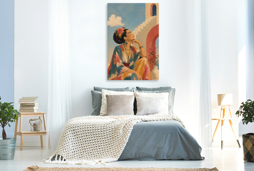 Premium Textil-Leinwand Under Mediterranean Skies