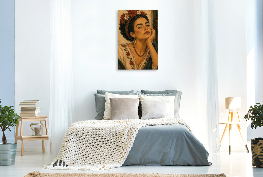 Premium Textil-Leinwand Golden Days Full of Life