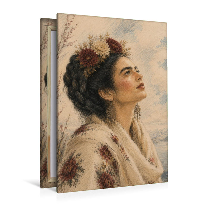 Premium Textil-Leinwand Between Snow and Hope