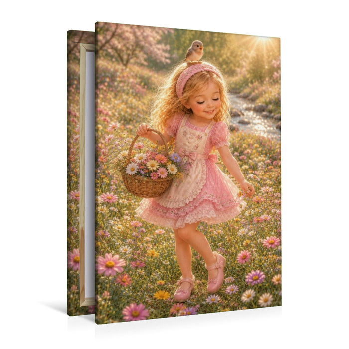 Premium Textil-Leinwand Ein Motiv aus dem Kalender Little Denise