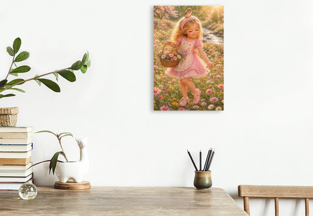 Premium Textil-Leinwand Ein Motiv aus dem Kalender Little Denise