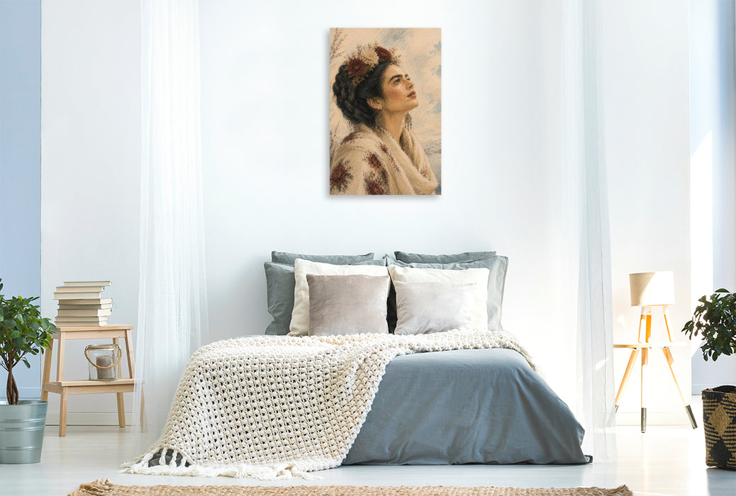 Premium Textil-Leinwand Between Snow and Hope