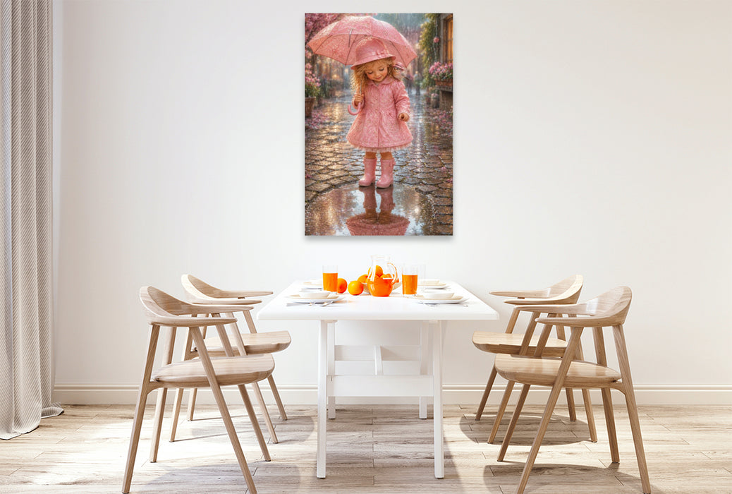 Premium Textil-Leinwand Regenwetter