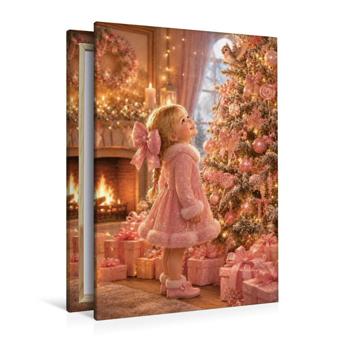 Premium Textil-Leinwand Frohe Weihnachten