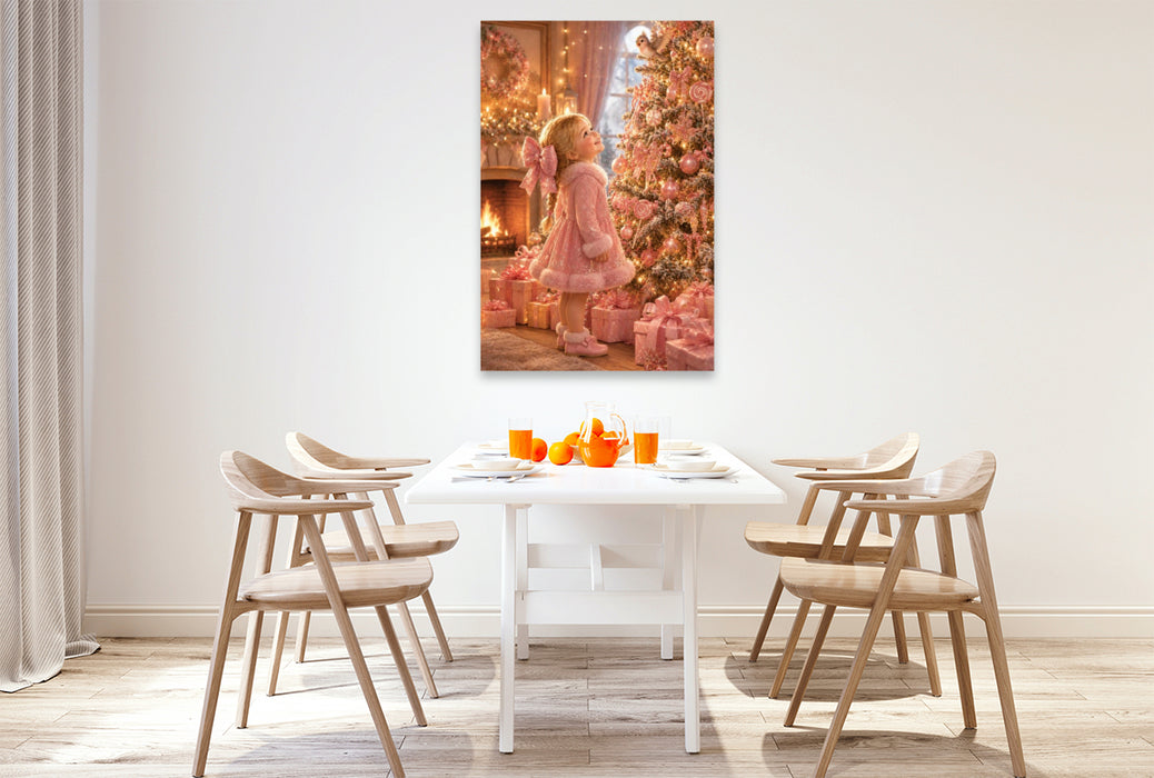 Premium Textil-Leinwand Frohe Weihnachten