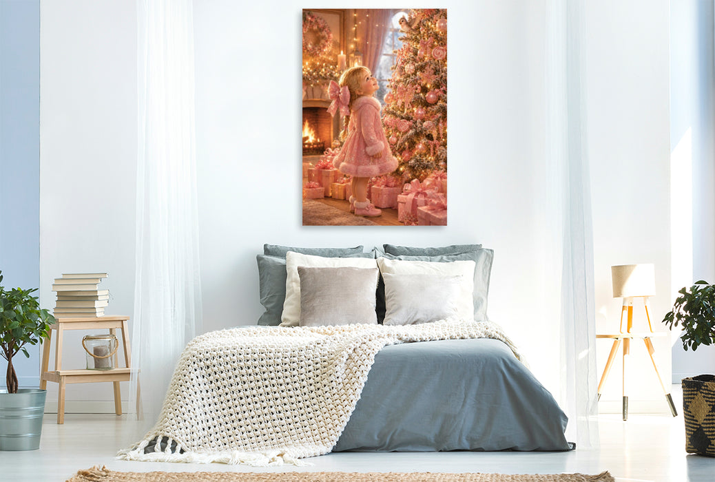 Premium Textil-Leinwand Frohe Weihnachten