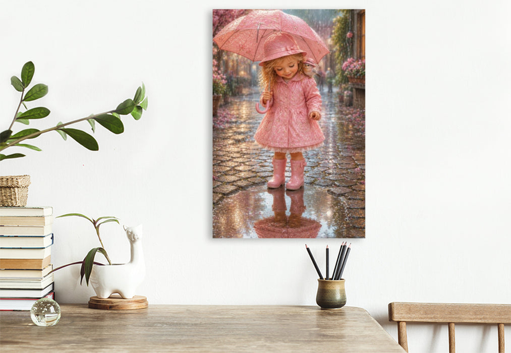 Premium Textil-Leinwand Regenwetter