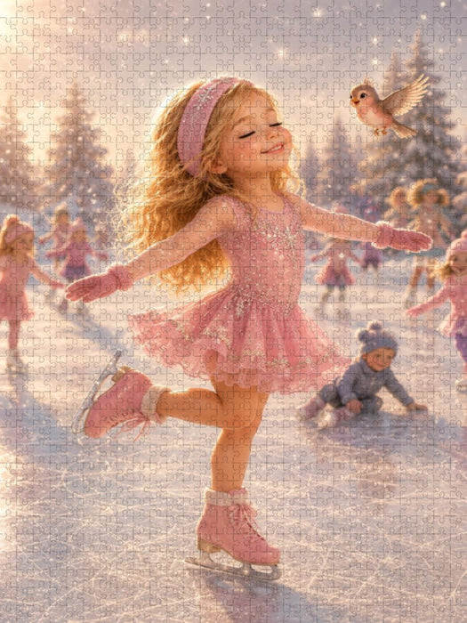 Winterzauber auf Kufen - CALVENDO Foto-Puzzle'