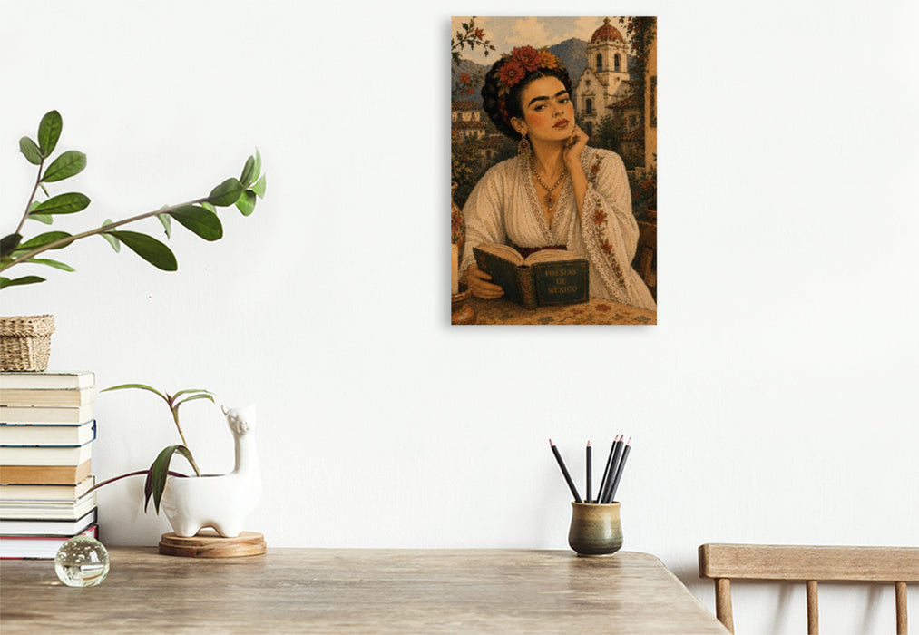Premium Textil-Leinwand Vive con el alma