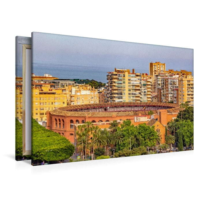 Premium Textil-Leinwand Die Stierkampfarena an der Paseo de Reding