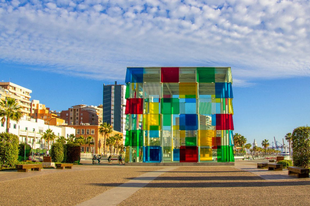 Premium Textil-Leinwand Museum Centre Pompidou Málaga