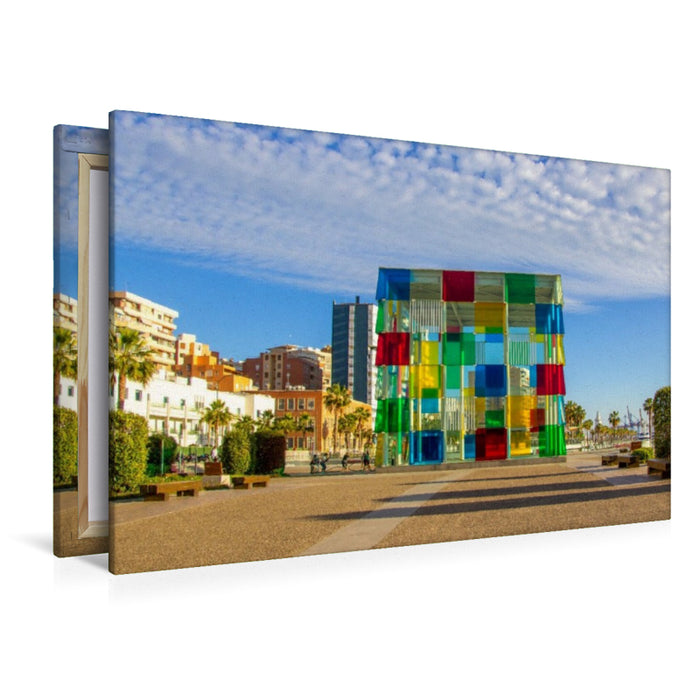 Premium Textil-Leinwand Museum Centre Pompidou Málaga