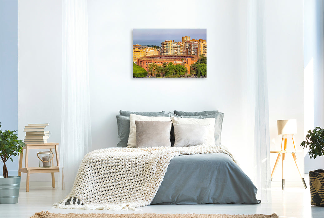 Premium Textil-Leinwand Die Stierkampfarena an der Paseo de Reding