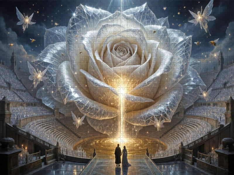 Die Göttliche Komödie - Paradiso 30. Gesang: Die himmlische Rose - CALVENDO Foto-Puzzle'