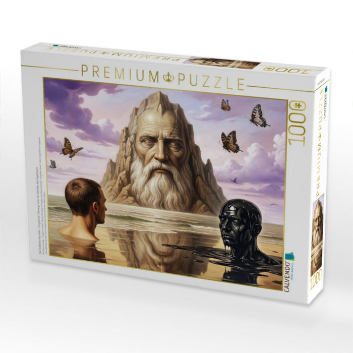 Die Göttliche Komödie - Purgatorio 1. Gesang: Cato, der Wächter des Fegefeuers - CALVENDO Foto-Puzzle'
