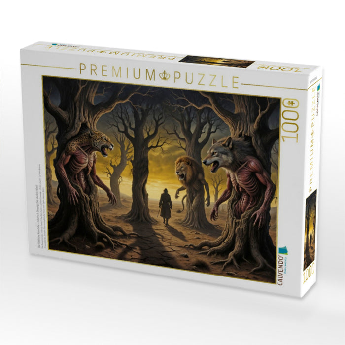 Die Göttliche Komödie - Inferno 1. Gesang: Der dunkle Wald - CALVENDO Foto-Puzzle'