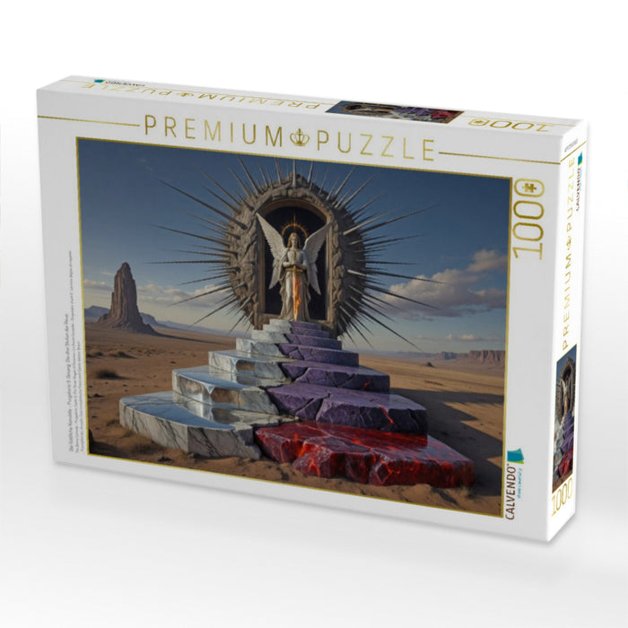 Die Göttliche Komödie - Purgatorio 9. Gesang: Die drei Stufen der Reue - CALVENDO Foto-Puzzle'