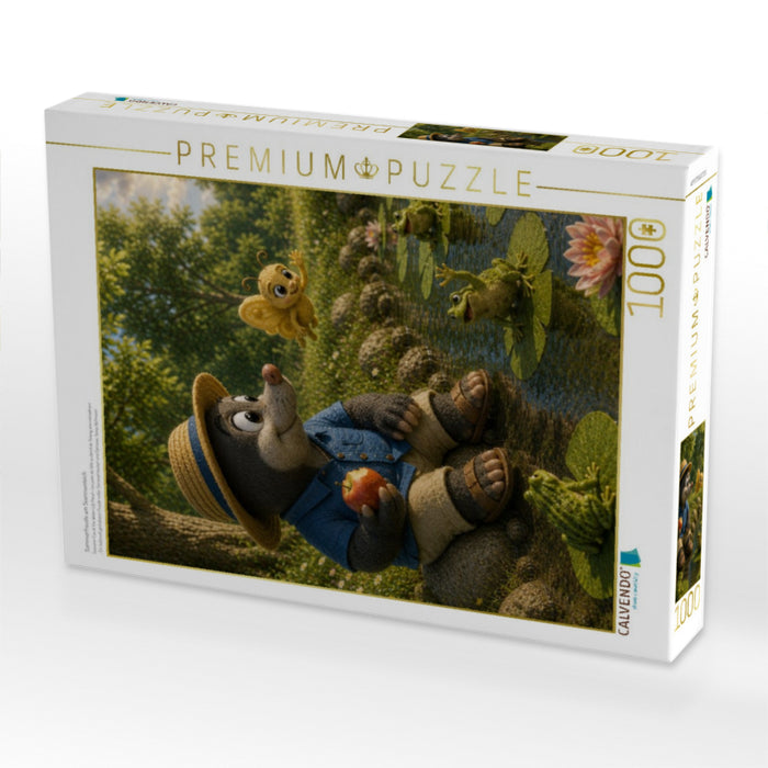 Sommerfreude am Seerosenteich - CALVENDO Foto-Puzzle'