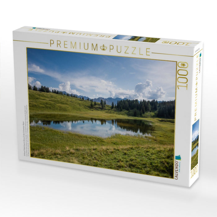 Unterer Prätschsee in Arosa in den Schweizer Alpen - CALVENDO Foto-Puzzle'