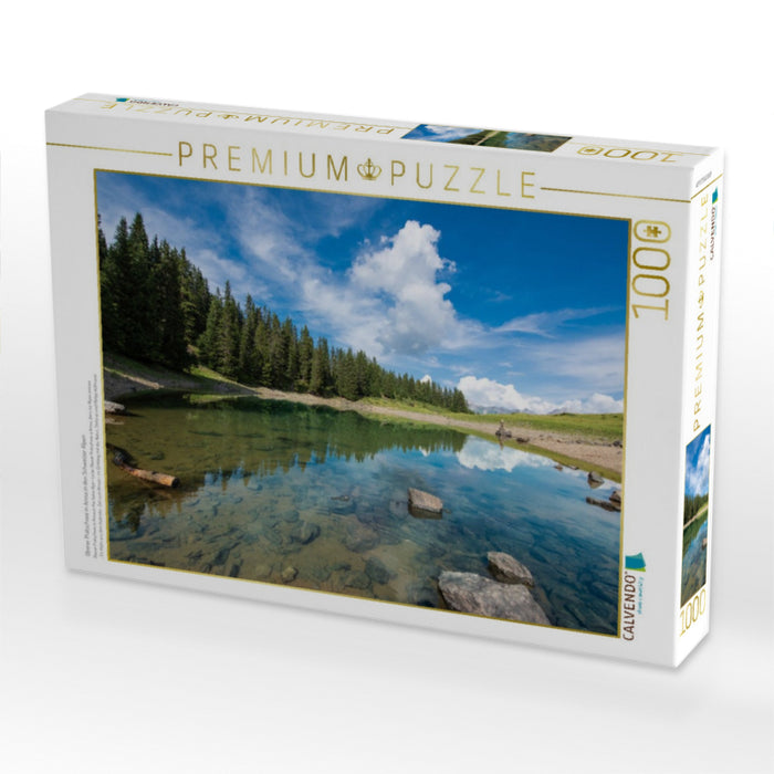 Oberer Prätschsee in Arosa in den Schweizer Alpen - CALVENDO Foto-Puzzle'