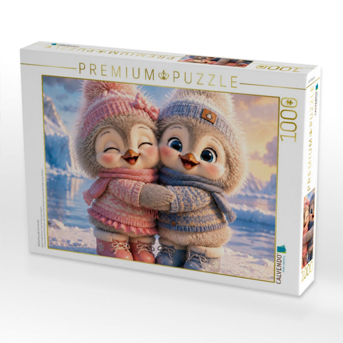 Winterfreunde für immer - CALVENDO Foto-Puzzle'