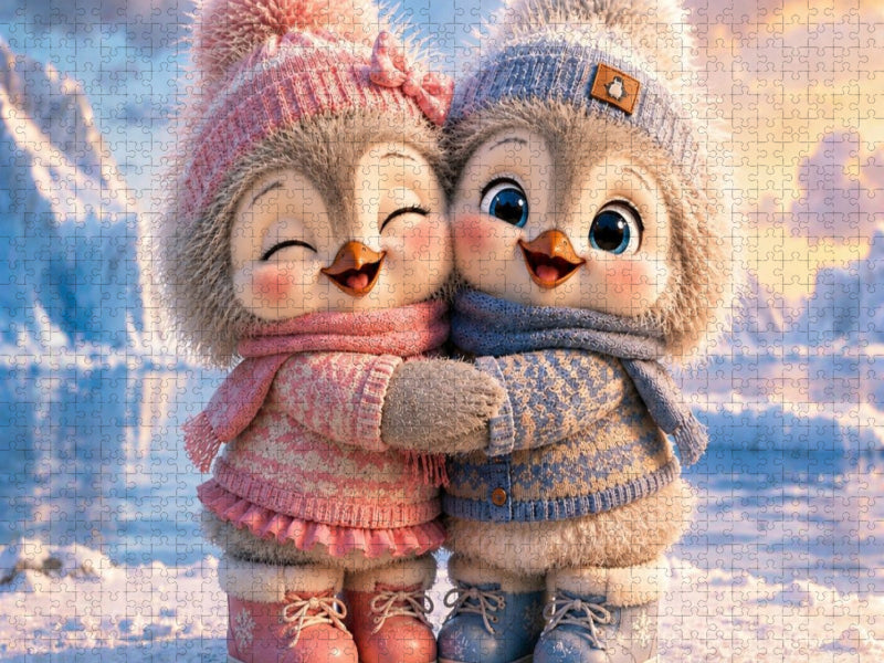 Winterfreunde für immer - CALVENDO Foto-Puzzle'