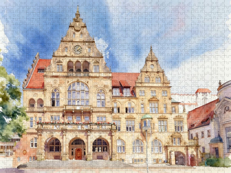 Altes Rathaus in Bielefeld - CALVENDO Foto-Puzzle'
