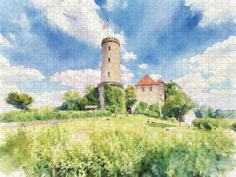 Sparrenburg Bielefeld - CALVENDO Foto-Puzzle'