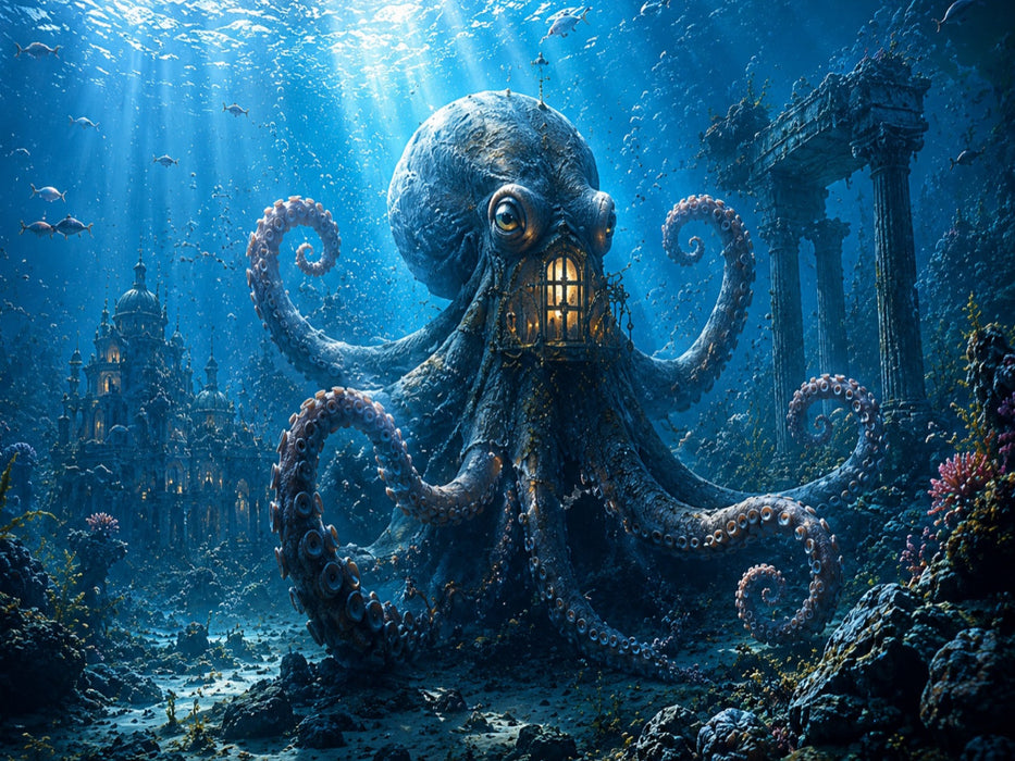 Das Krakenreich der Tiefe - CALVENDO Foto-Puzzle'
