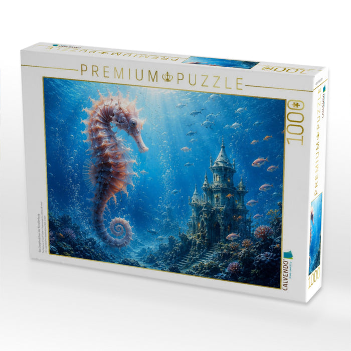 Das Seepferdchen der Korallenburg - CALVENDO Foto-Puzzle'