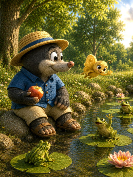 Sommerfreunde am Seerosenteich - CALVENDO Foto-Puzzle'