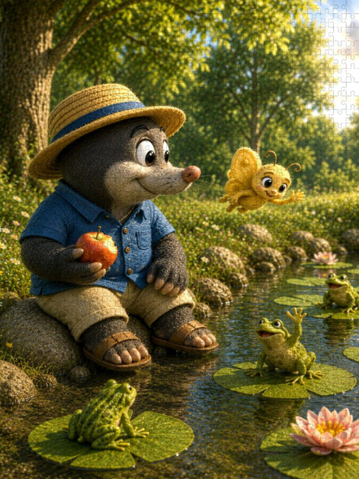 Sommerfreunde am Seerosenteich - CALVENDO Foto-Puzzle'