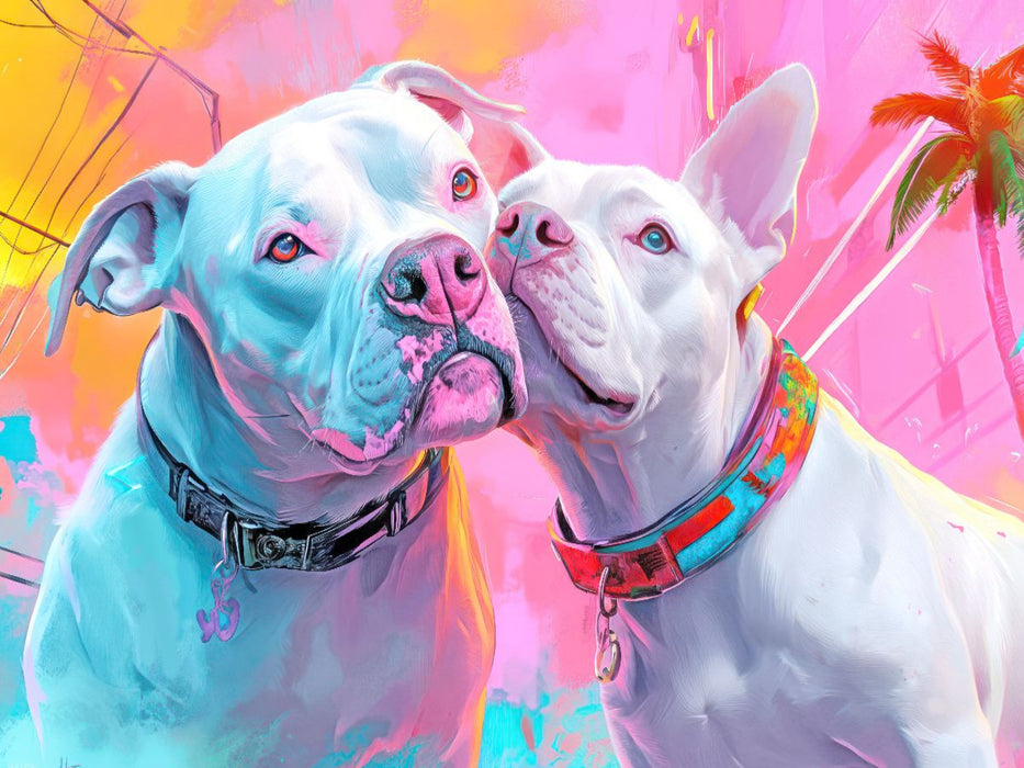 Pitbull Gangsterhunde - CALVENDO Foto-Puzzle'