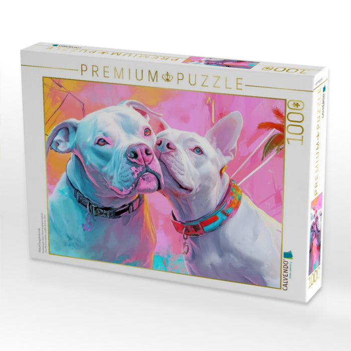 Pitbull Gangsterhunde - CALVENDO Foto-Puzzle'