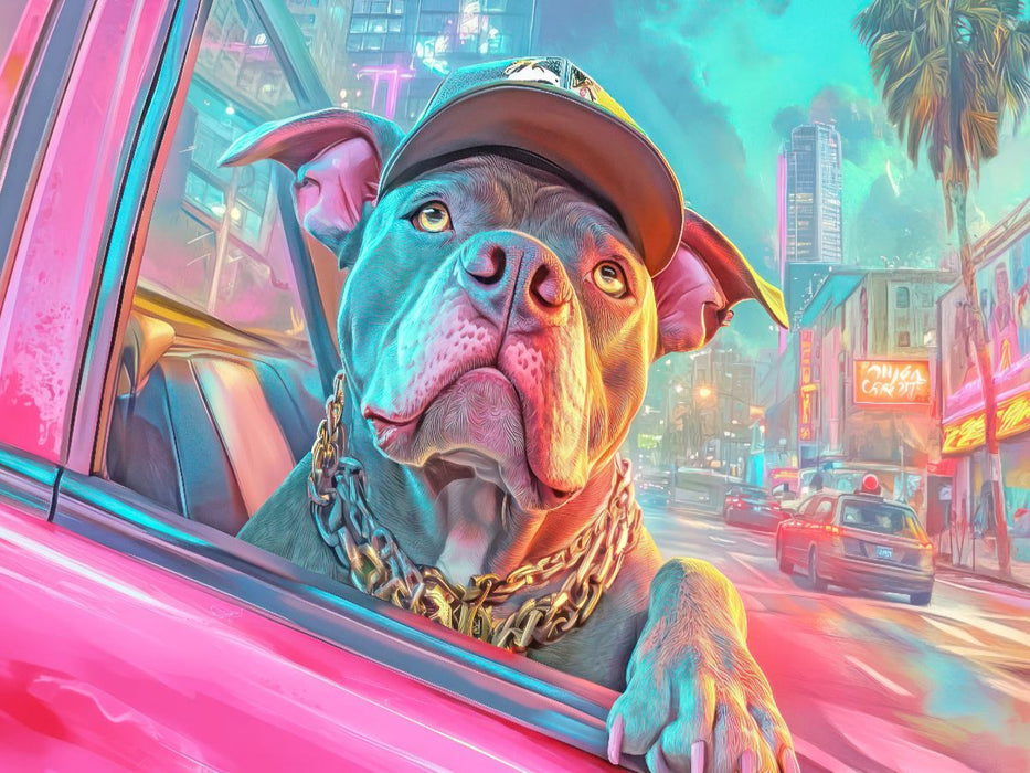 Pitbull Gangsterhunde - CALVENDO Foto-Puzzle'