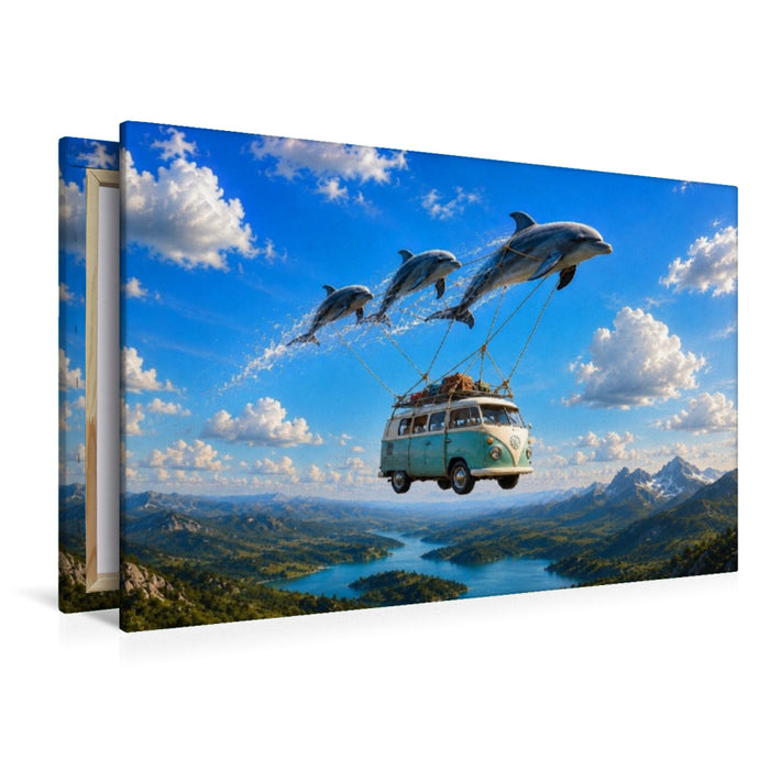 Premium Textil-Leinwand Ein Motiv aus dem Kalender Eine Reise getragen von Träumen