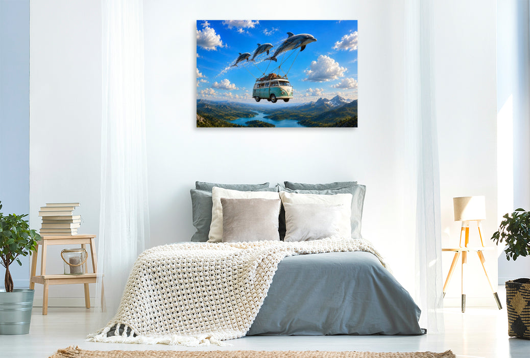 Premium Textil-Leinwand Ein Motiv aus dem Kalender Eine Reise getragen von Träumen