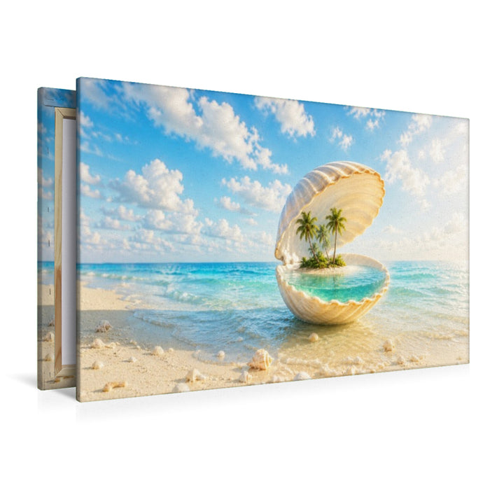 Premium Textil-Leinwand Fragmente der Gedanken