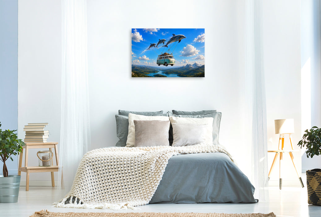 Premium Textil-Leinwand Ein Motiv aus dem Kalender Eine Reise getragen von Träumen