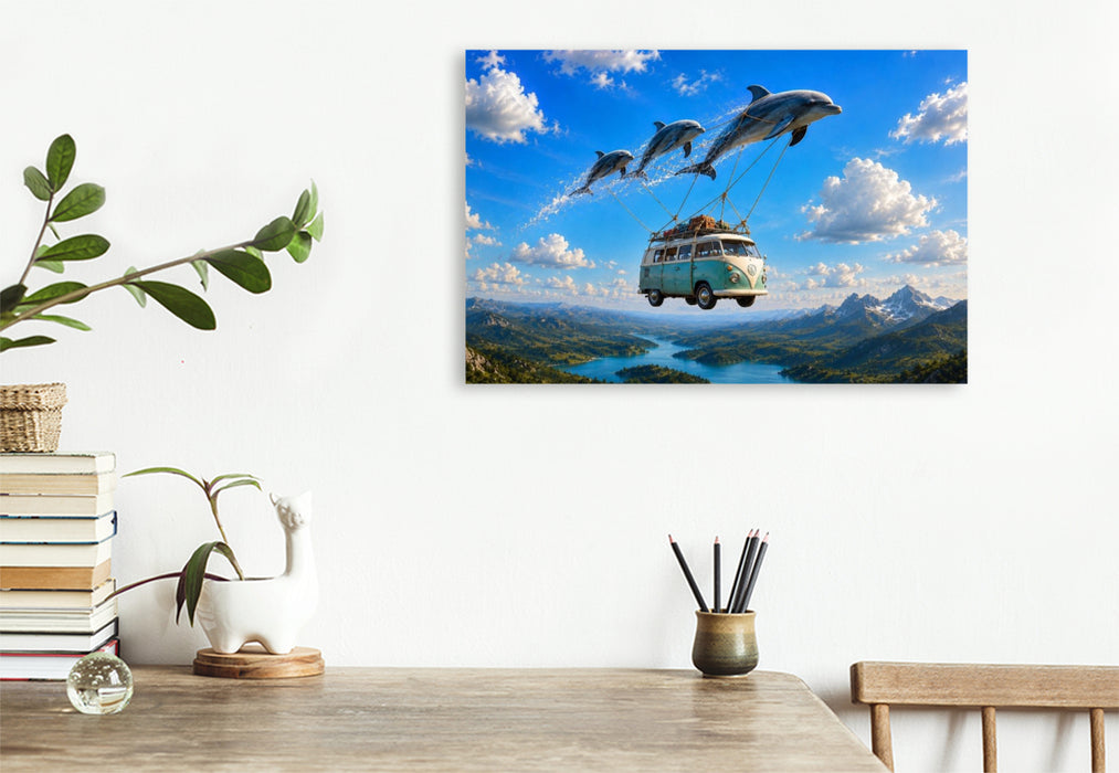 Premium Textil-Leinwand Ein Motiv aus dem Kalender Eine Reise getragen von Träumen