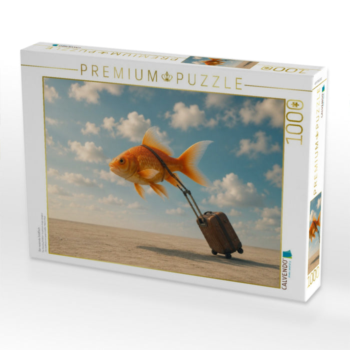 Der reisende Goldfisch - CALVENDO Foto-Puzzle'